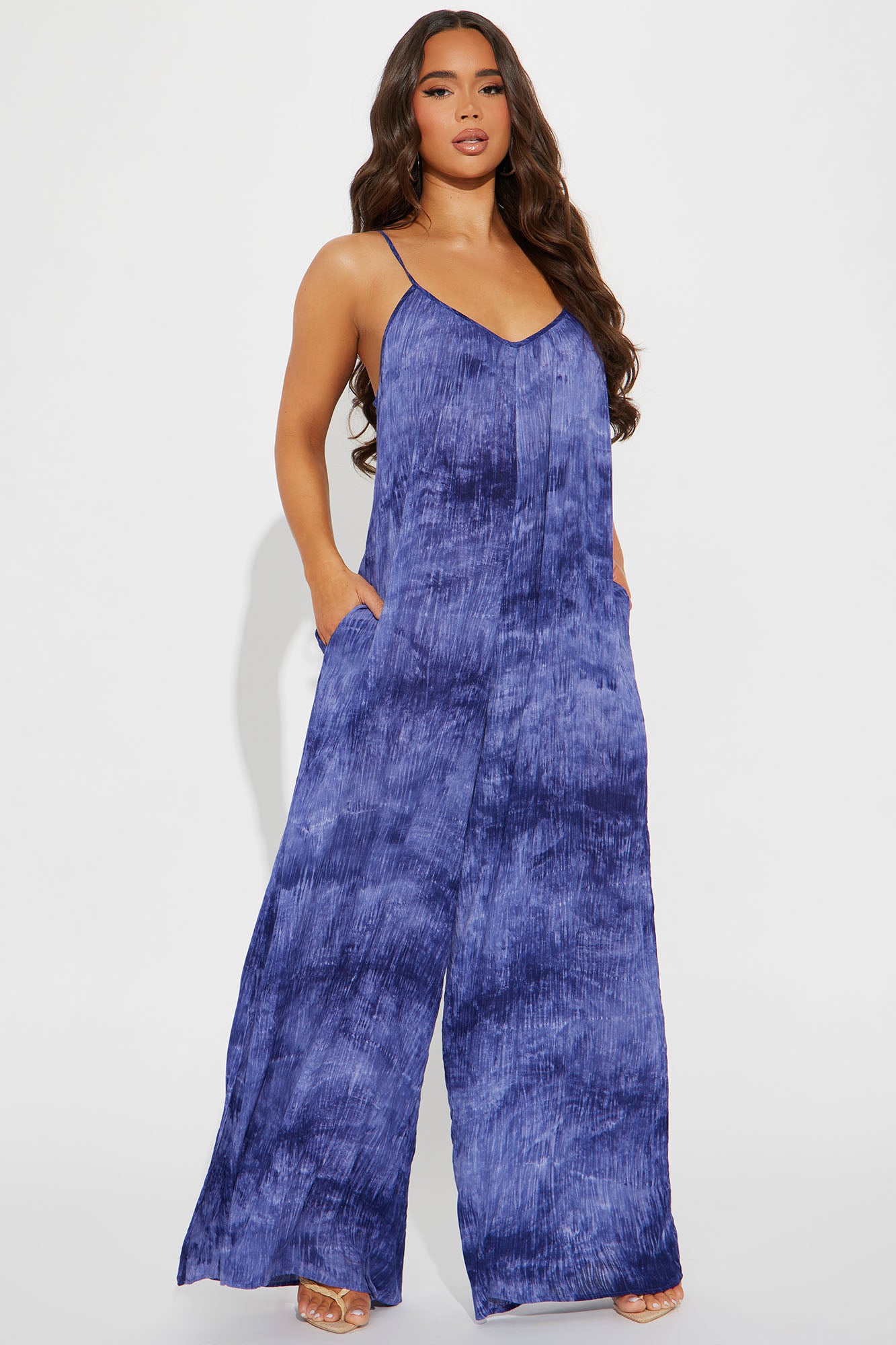 Blue jumpsuit fashion nova on sale