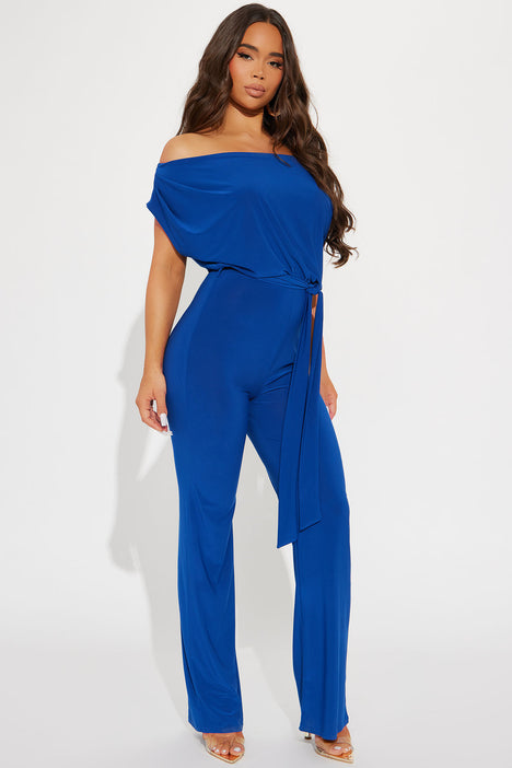Fashion nova online royal blue jumpsuit