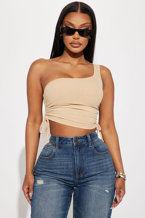 One shoulder crop top fashion nova sales