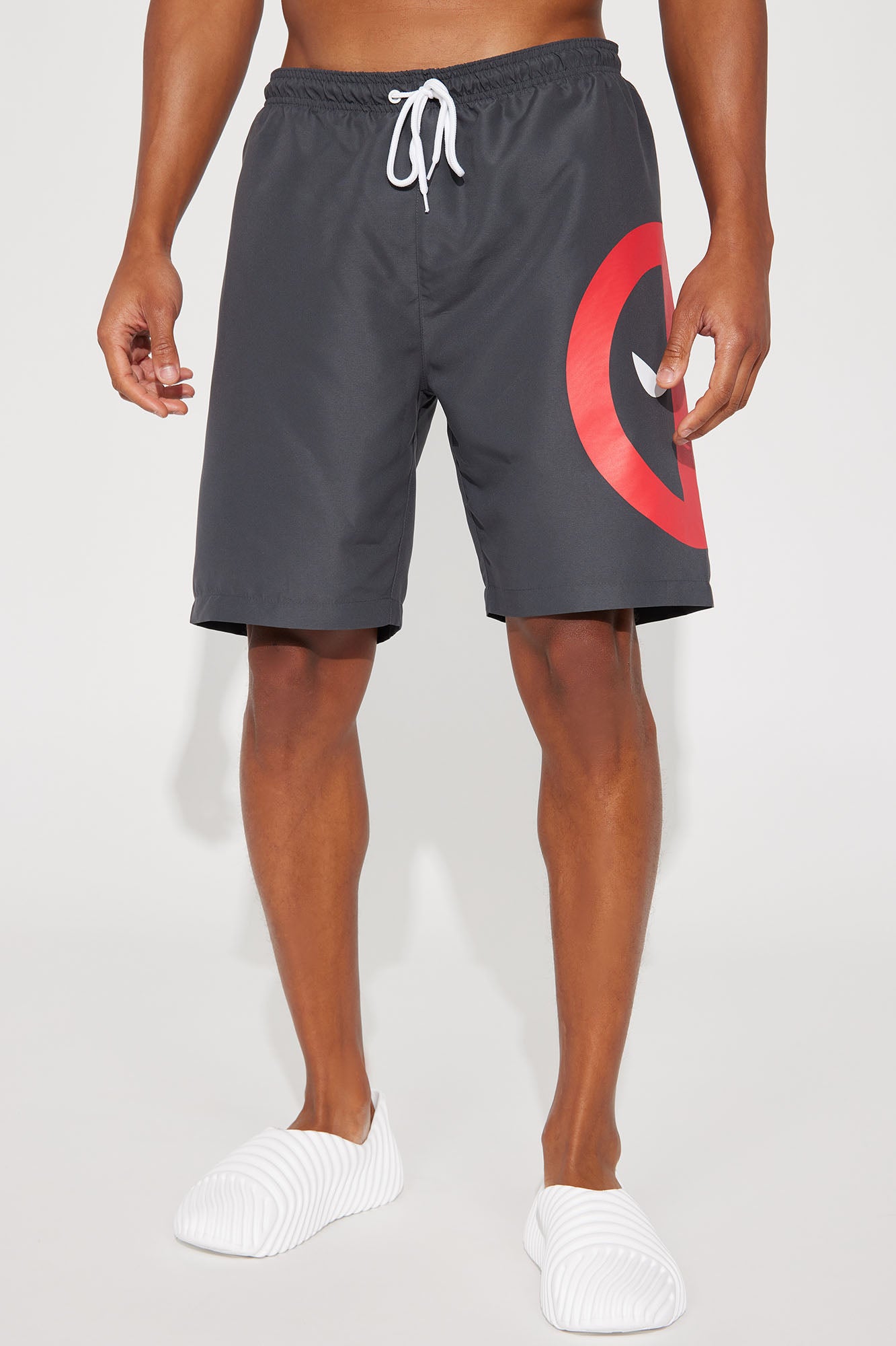 Deadpool swim trunks 2025