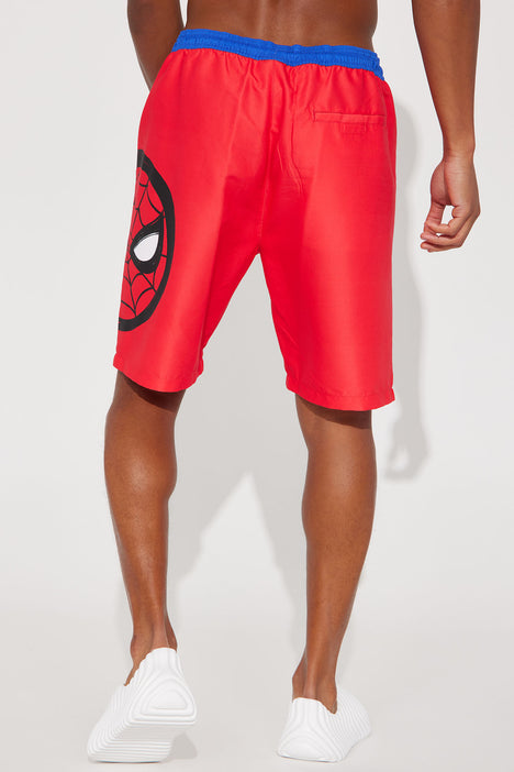 Mens spiderman swim trunks best sale