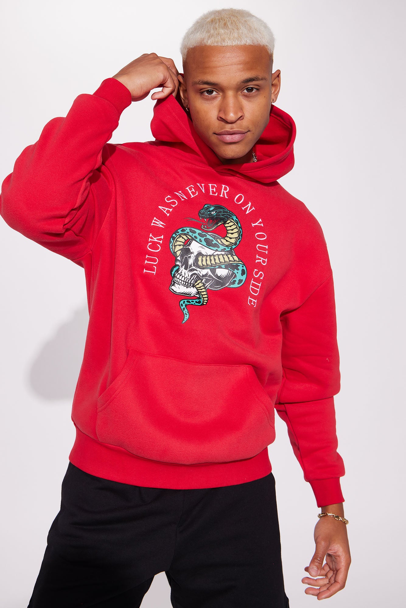 Fashion nova hotsell red hoodie