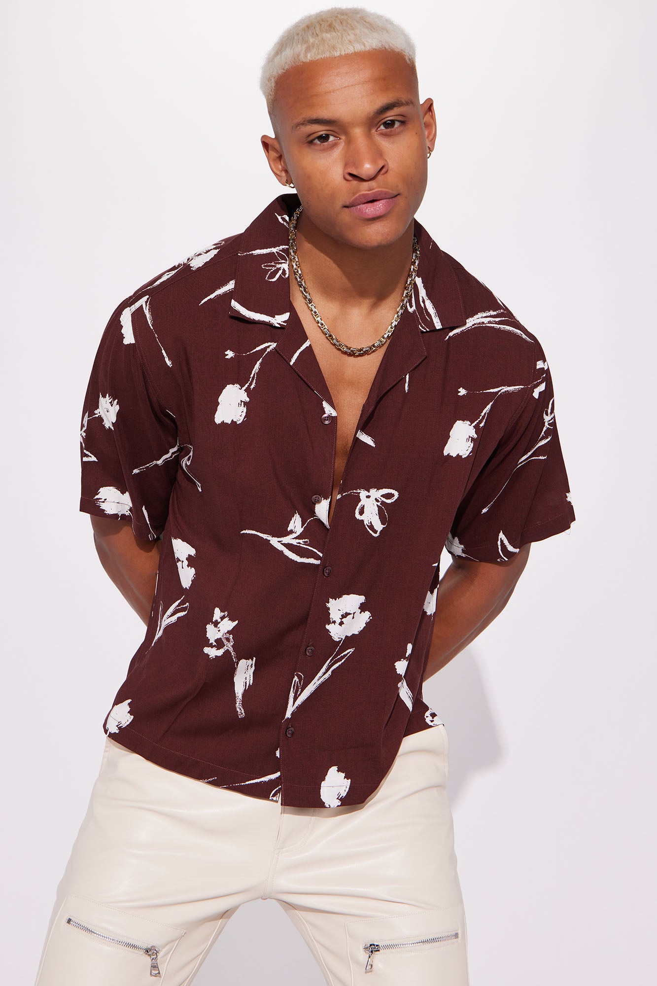 Red short sleeve dress shirt new arrivals