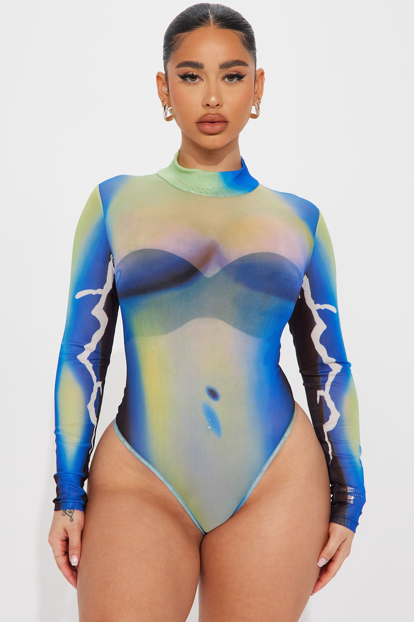Neon discount blue bodysuit