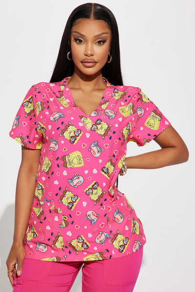 Spongebob top scrub top