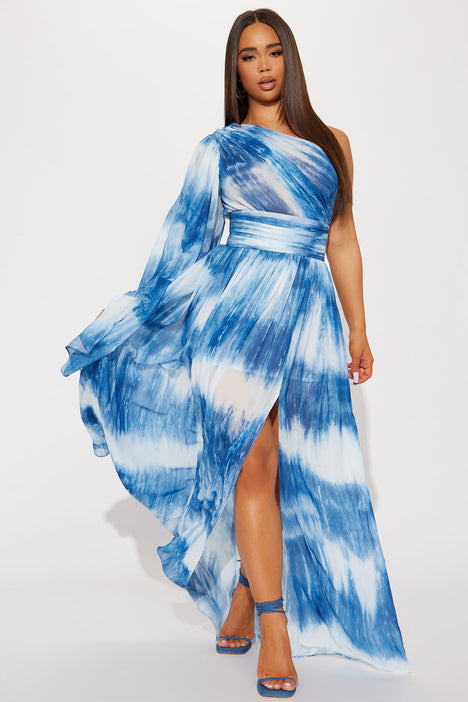 Daniella Maxi Dress Blue combo