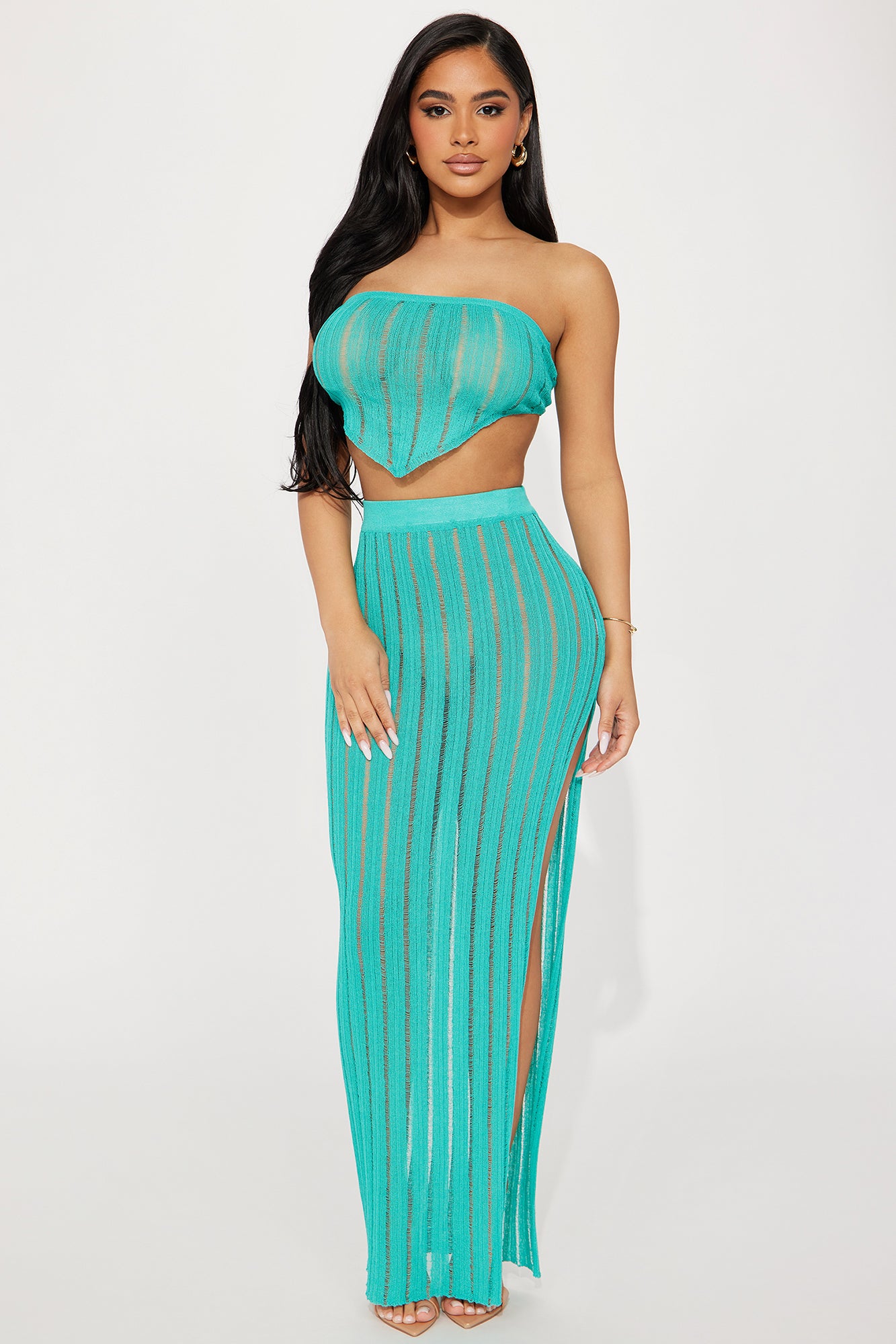 Only With You Skirt Set Turquoise Fashion Nova Matching Sets