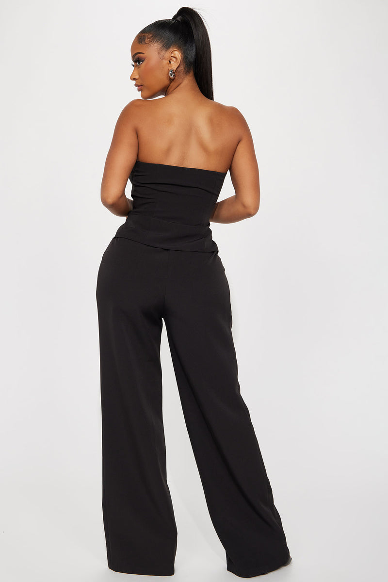 Get Over It Pant Set - Black | Fashion Nova, Matching Sets | Fashion Nova