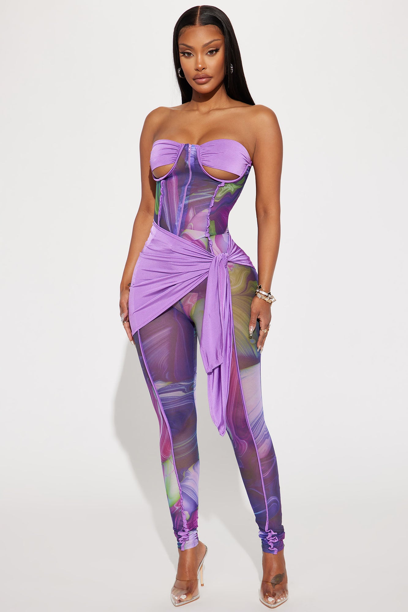 Purple jumpsuit fashion nova 2025