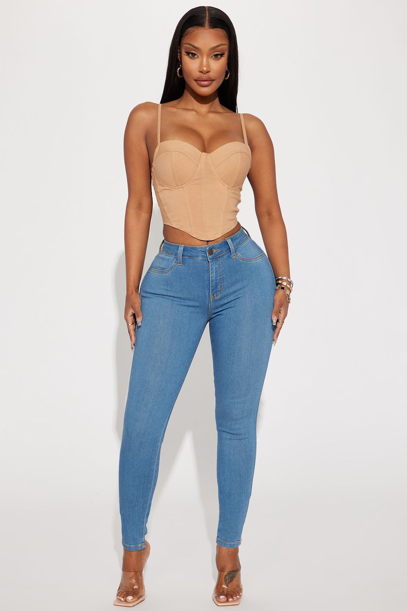 Classic Mid Skinny Jeans - Medium Blue Wash | Fashion Nova, Jeans Fashion Nova