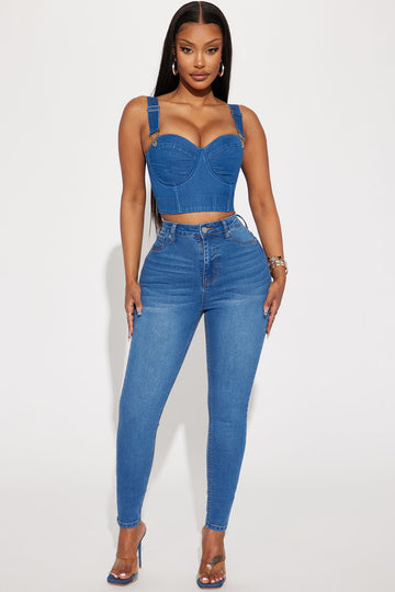 Eva Super Soft Curvy Skinny Jean Medium Wash Fashion Nova