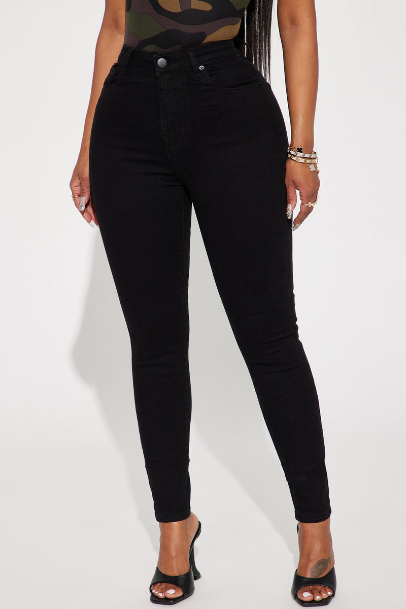 Harper High Rise Stretch Skinny Jeans - Black | Fashion Nova, Jeans ...
