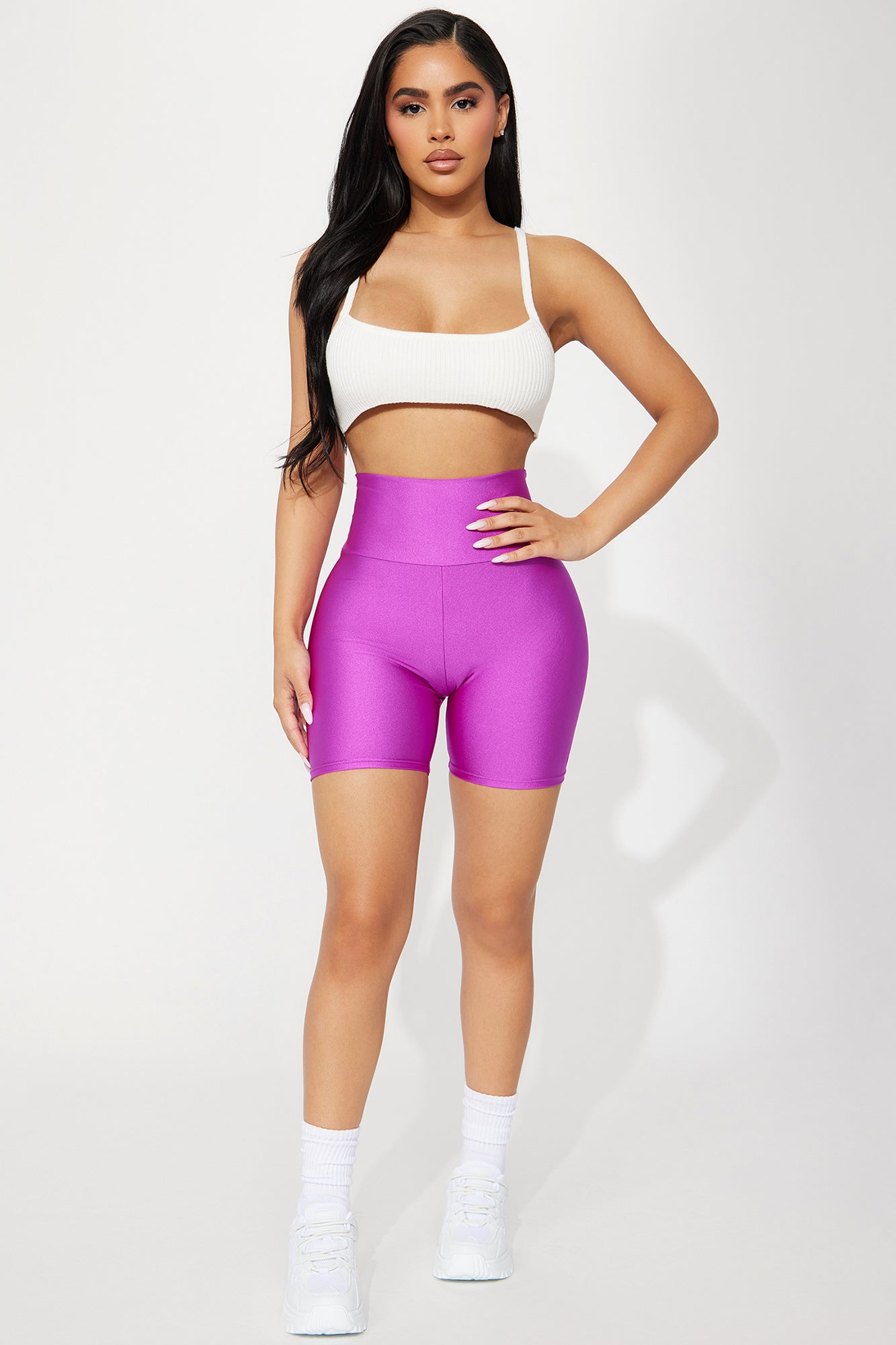 Work It Girl Bike Short Purple Fashion Nova Shorts Fashion Nova