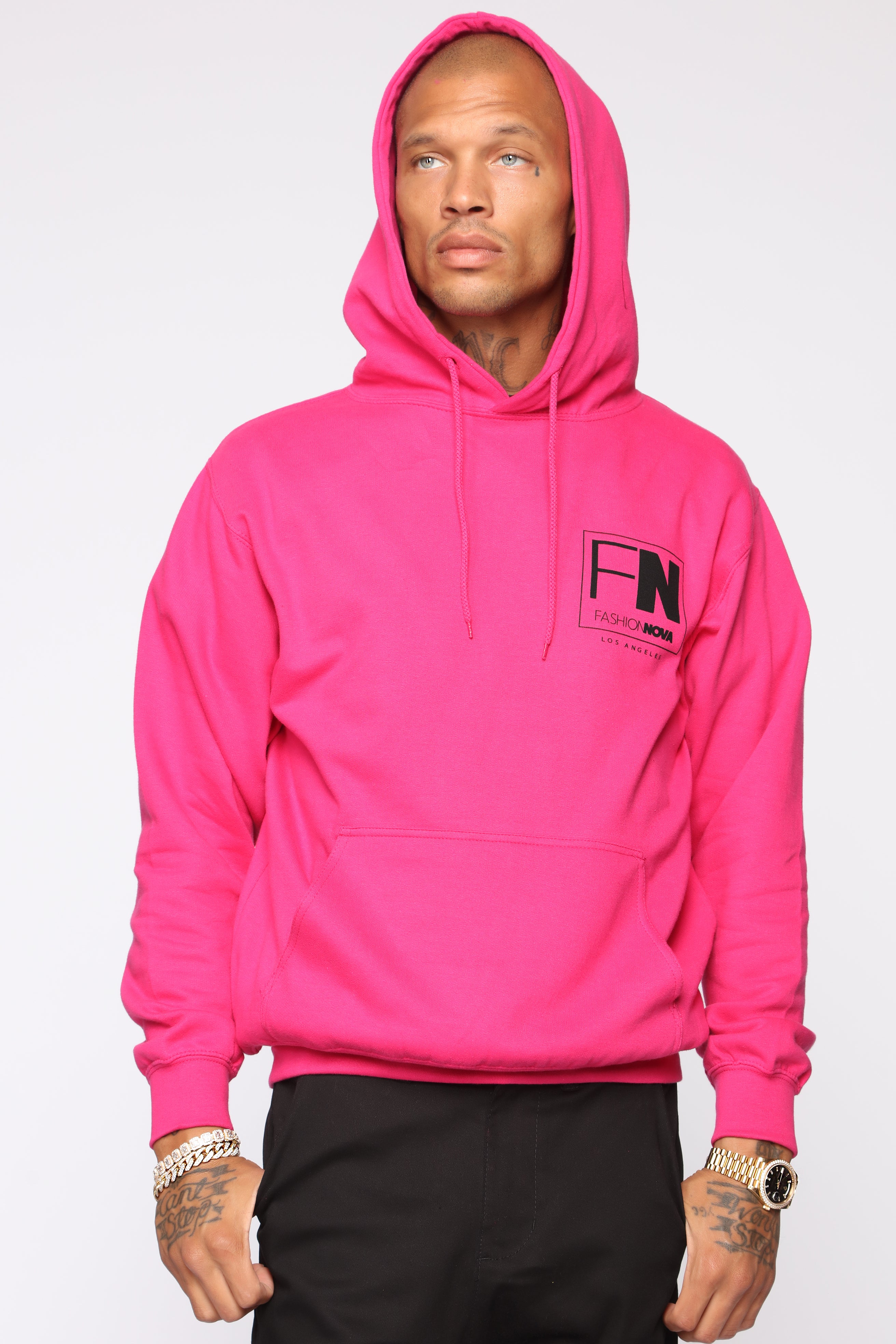 Fashion nova pink hot sale hoodie