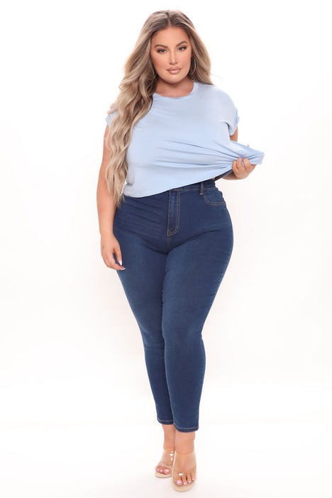 That girl ankle jeans fashion nova top