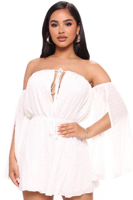 Cool Off Chiffon Romper White