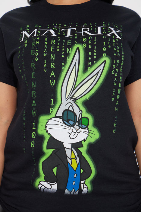 Bugs Bunny Matrix Graphic Tee - Black | Fashion Nova, Screens Tops and  Bottoms | Fashion Nova