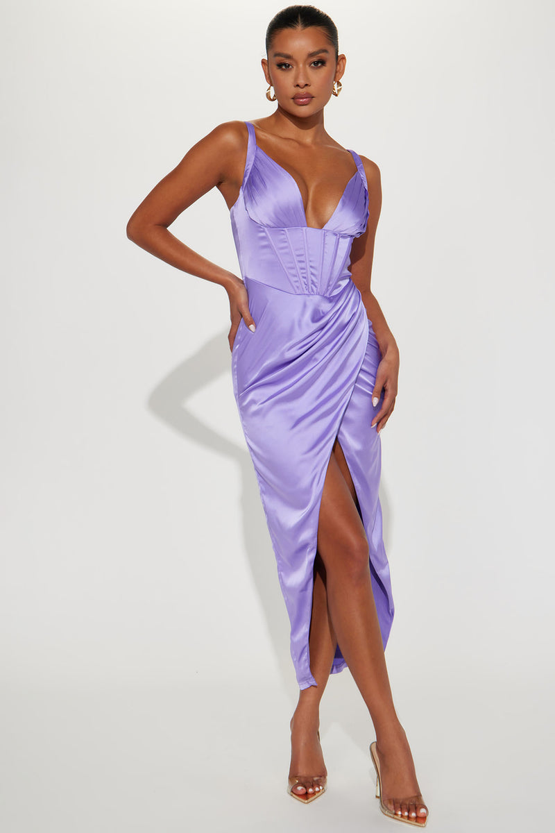 Hold Me Close Satin Maxi Dress - Lavender | Fashion Nova, Dresses ...