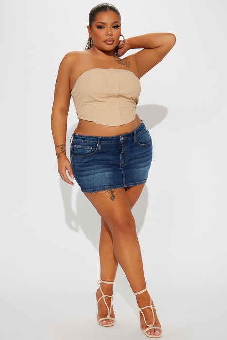 Jean mini 2025 skirt plus size