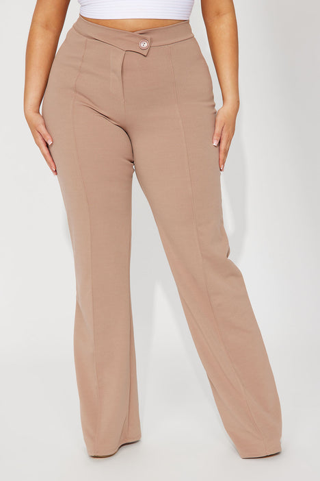 Fashion Nova Womens Call It Even Wide Leg High Waisted Dress Pants Size 2X  