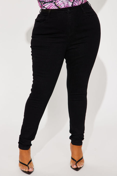 Harper High Rise Stretch Skinny Jeans Black Fashion Nova
