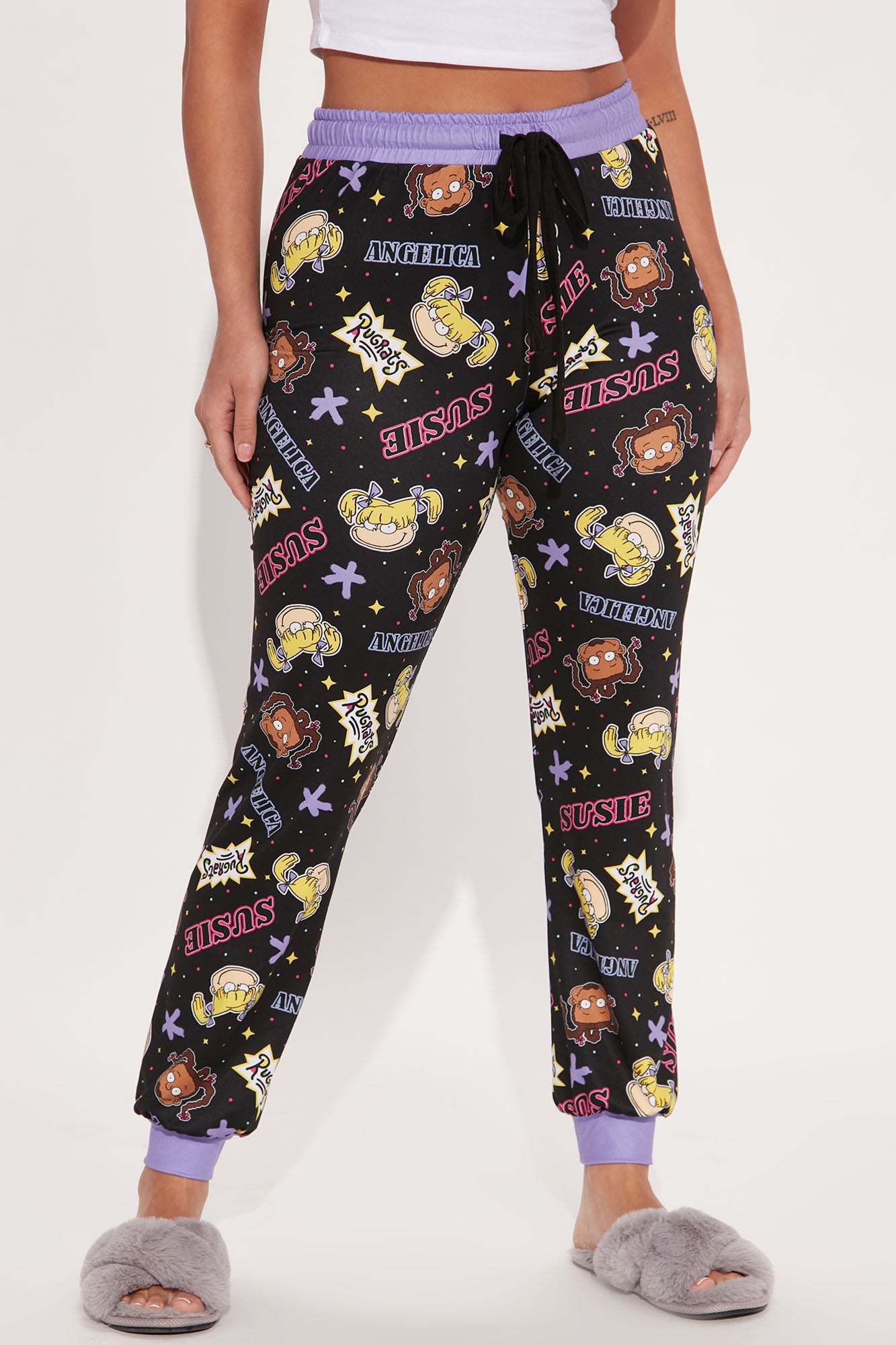 Rugrats Susie Angelica PJ Joggers Black combo Fashion Nova