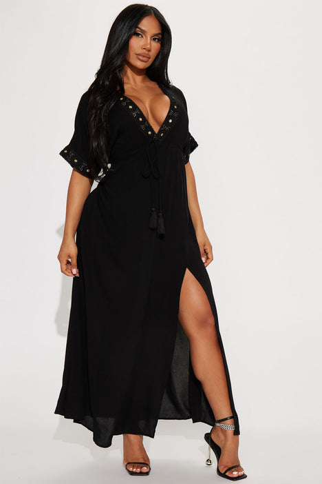 Lia Maxi Dress Black Fashion Nova Dresses Fashion Nova