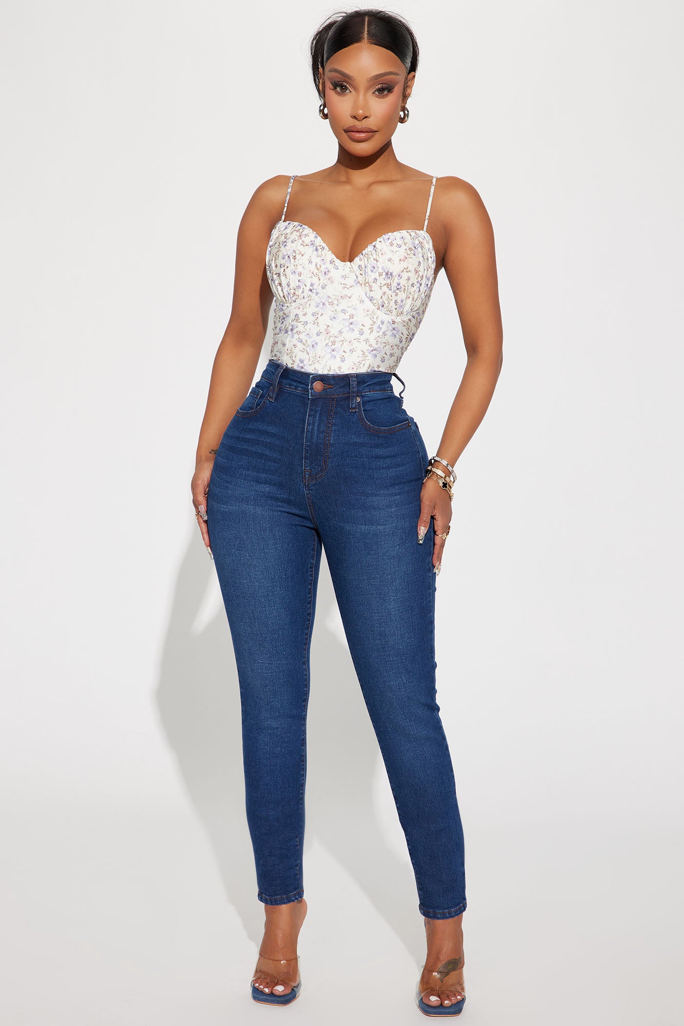Fashion nova high waist skinny jeans hotsell