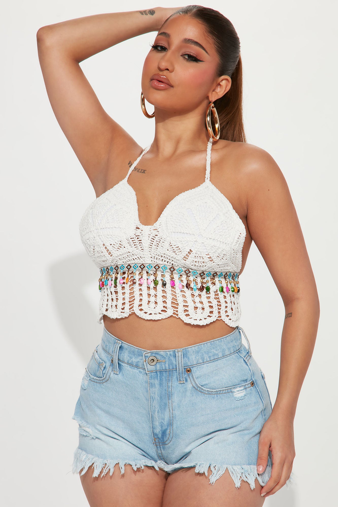 Fashion nova crochet top hot sale