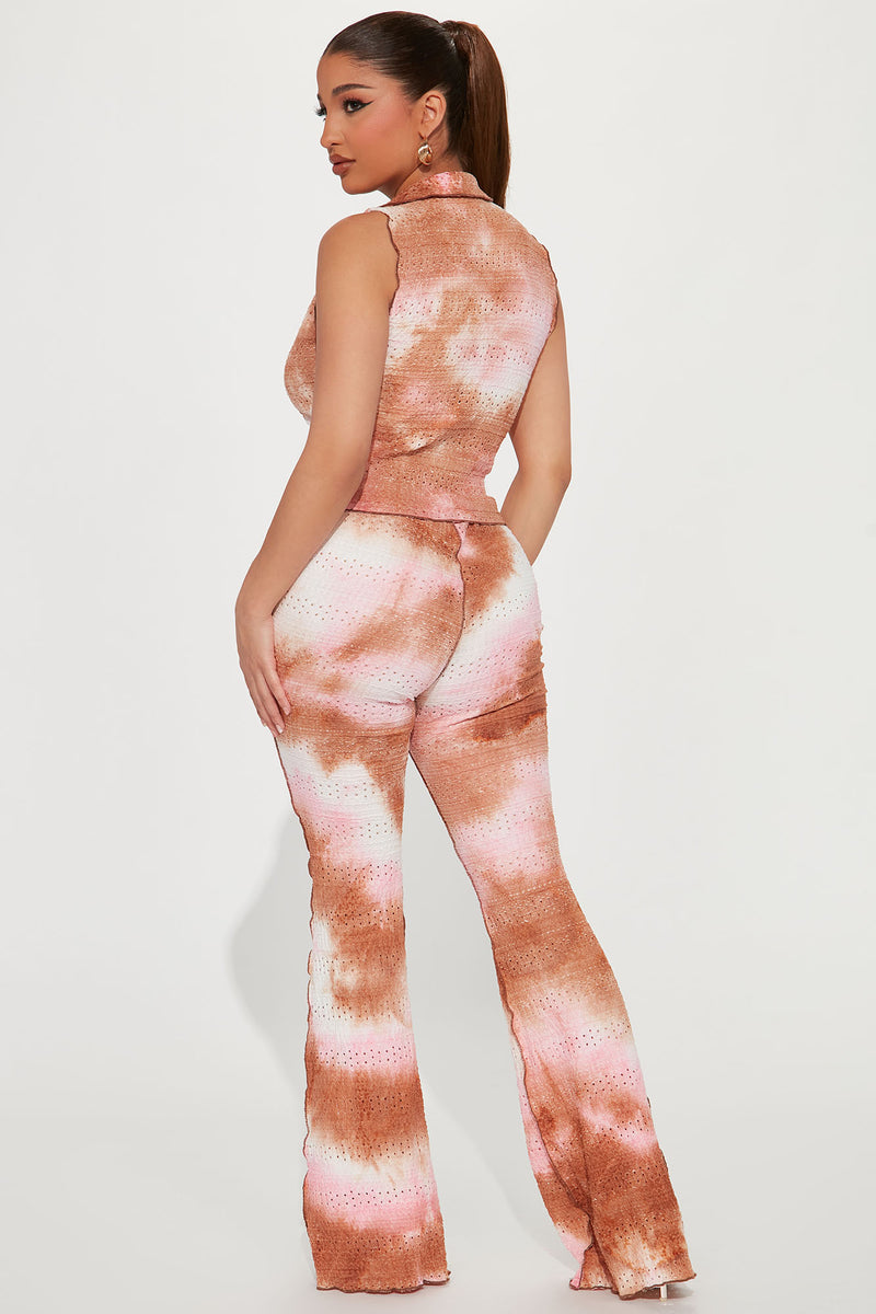 Spot Me Out Tie Dye Pant Set Taupe combo Fashion Nova Matching spot-me-out-tie-dye-pant-set-taupe-combo-fashion-nova-matching