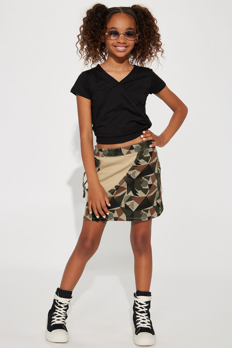Mini Girls Rule Utility Camo Skirt - Camouflage | Fashion Nova, Kids ...