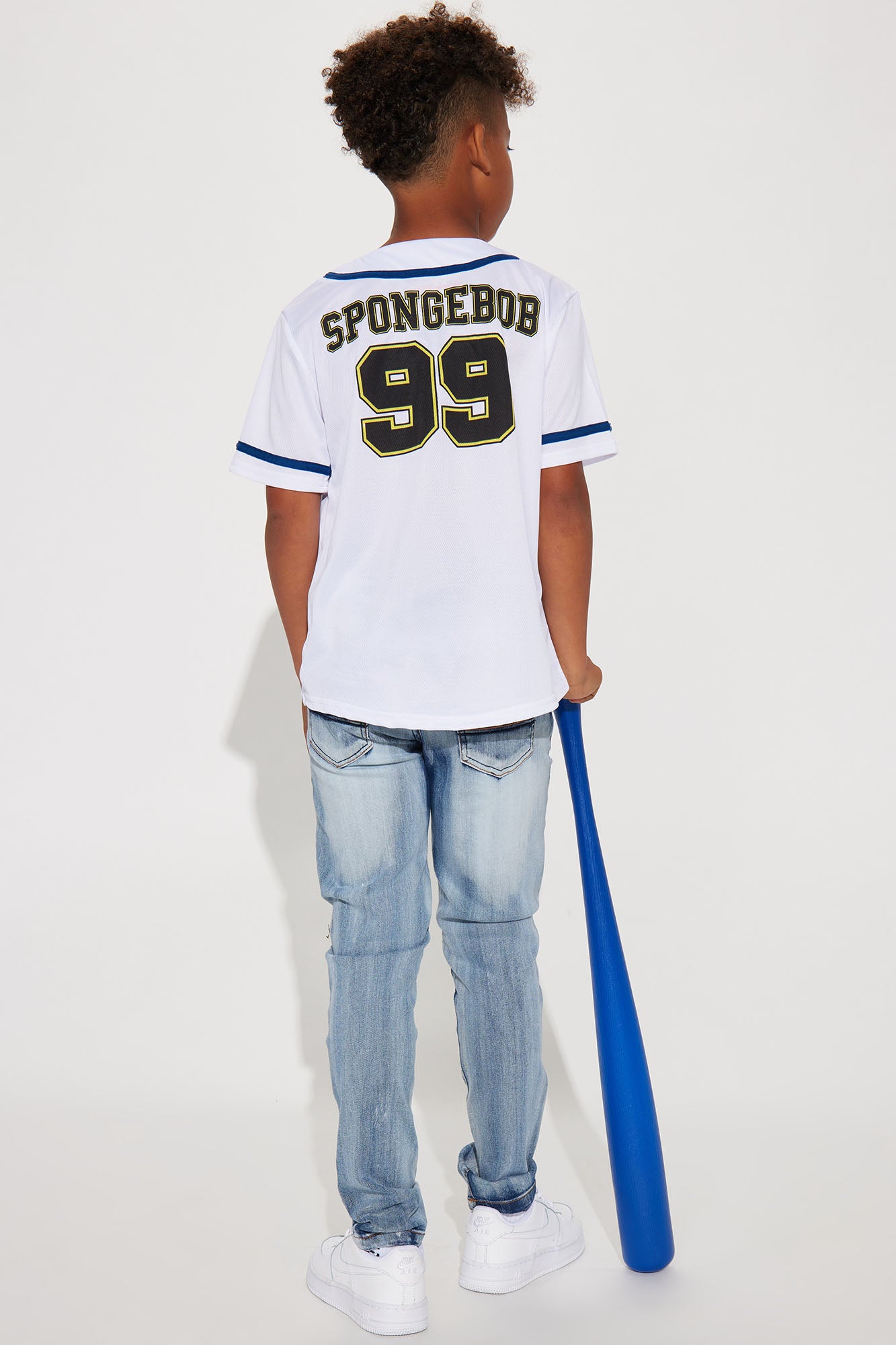 Personalized Spongebob Squarepants Black Baseball Jersey Shirt