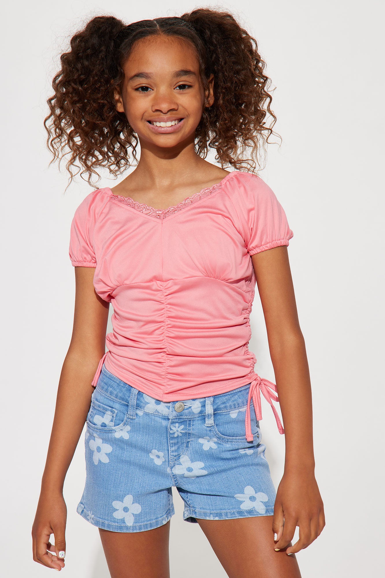 Pink babydoll top new arrivals