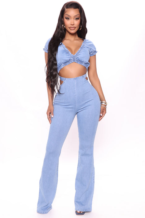 Cut out the haters denim jumpsuit new arrivals