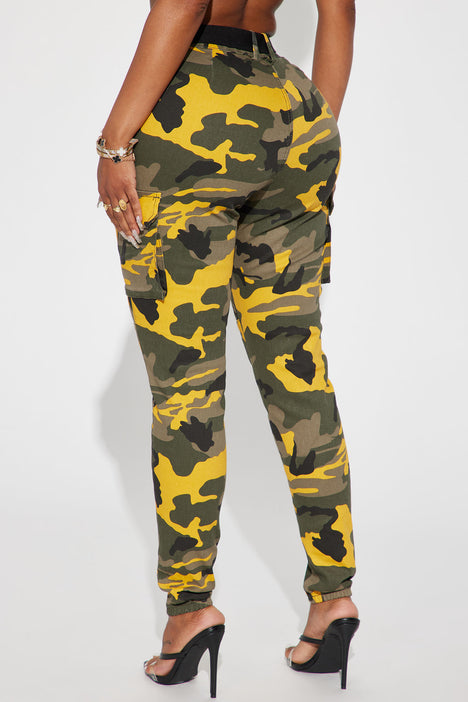 Buy Yellow Camouflage Yoga Leggings for Women High Waisted Full Online in  India  Etsy