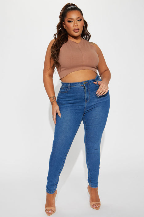 El Paso Sculpting High Rise Stretch Skinny Jeans Medium Wash