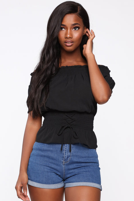 Fashion nova off shoulder top sales