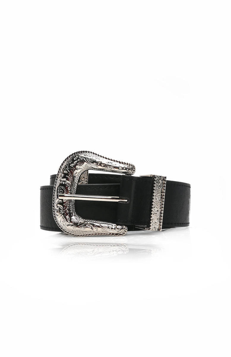 Brianna Double Buckle Belt - Black/Silver | Fashion Nova, Accessories ...