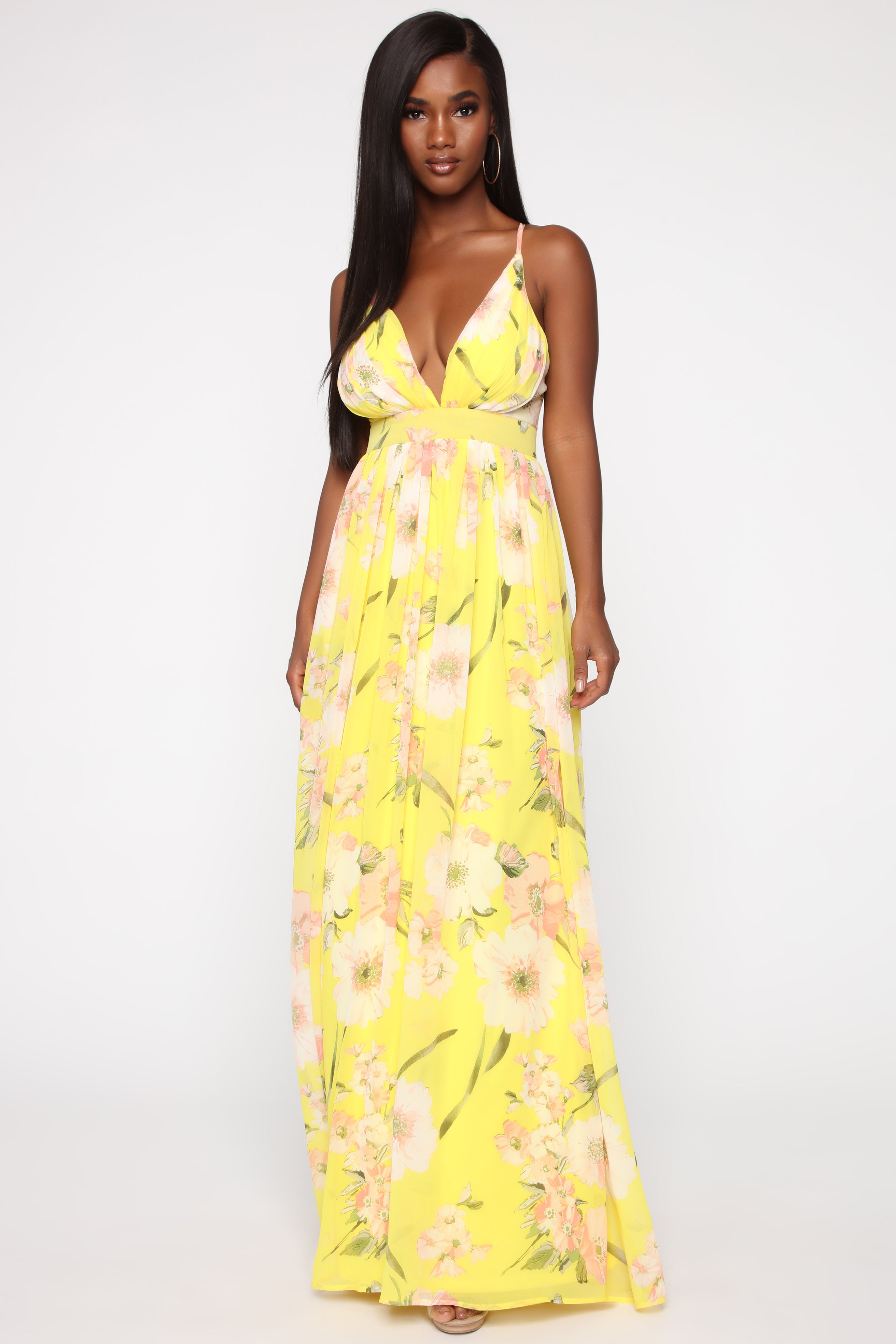 Floral maxi dress fashion nova sales