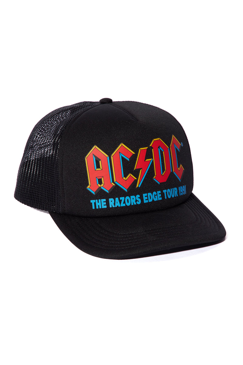 ACDC The Razors Edge Tour 91' Trucker Hat - Black | Fashion Nova, Mens ...