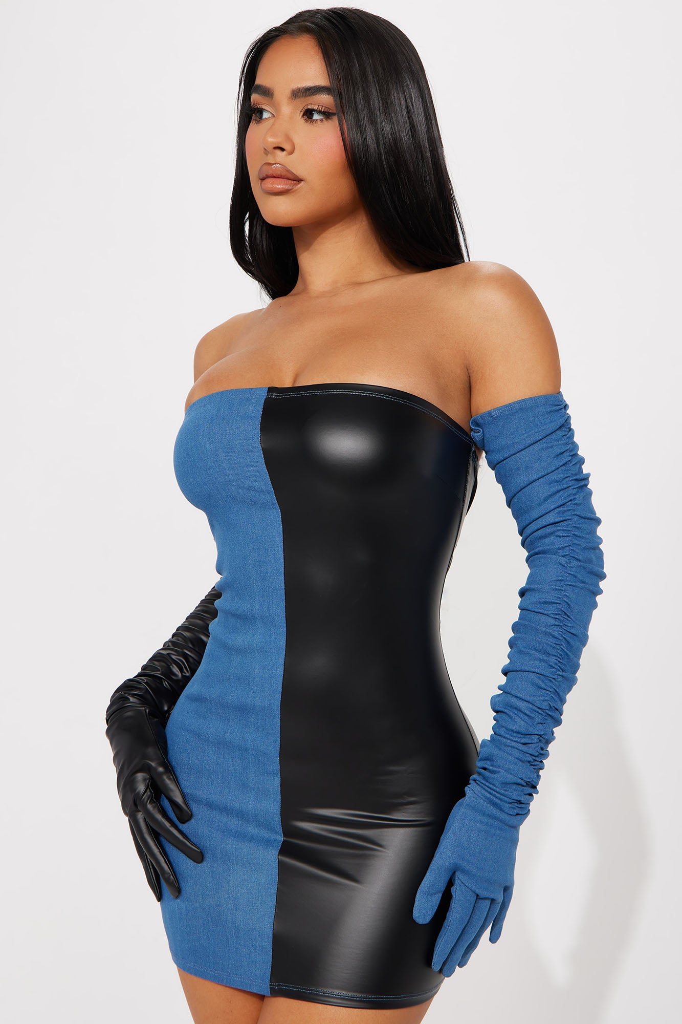 Fits Like A Glove Mini Dress Denim