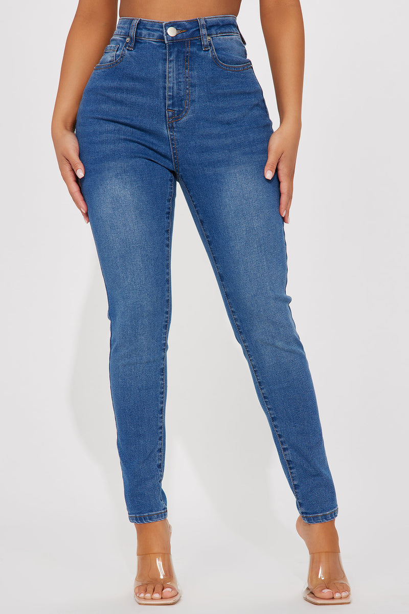 Petite Amara High Rise Stretch Skinny Jeans - Medium Wash | Fashion ...