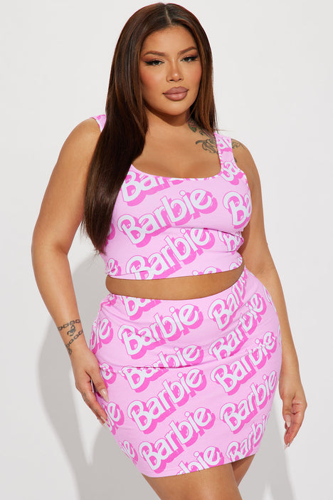 Plus size shop barbie crop top