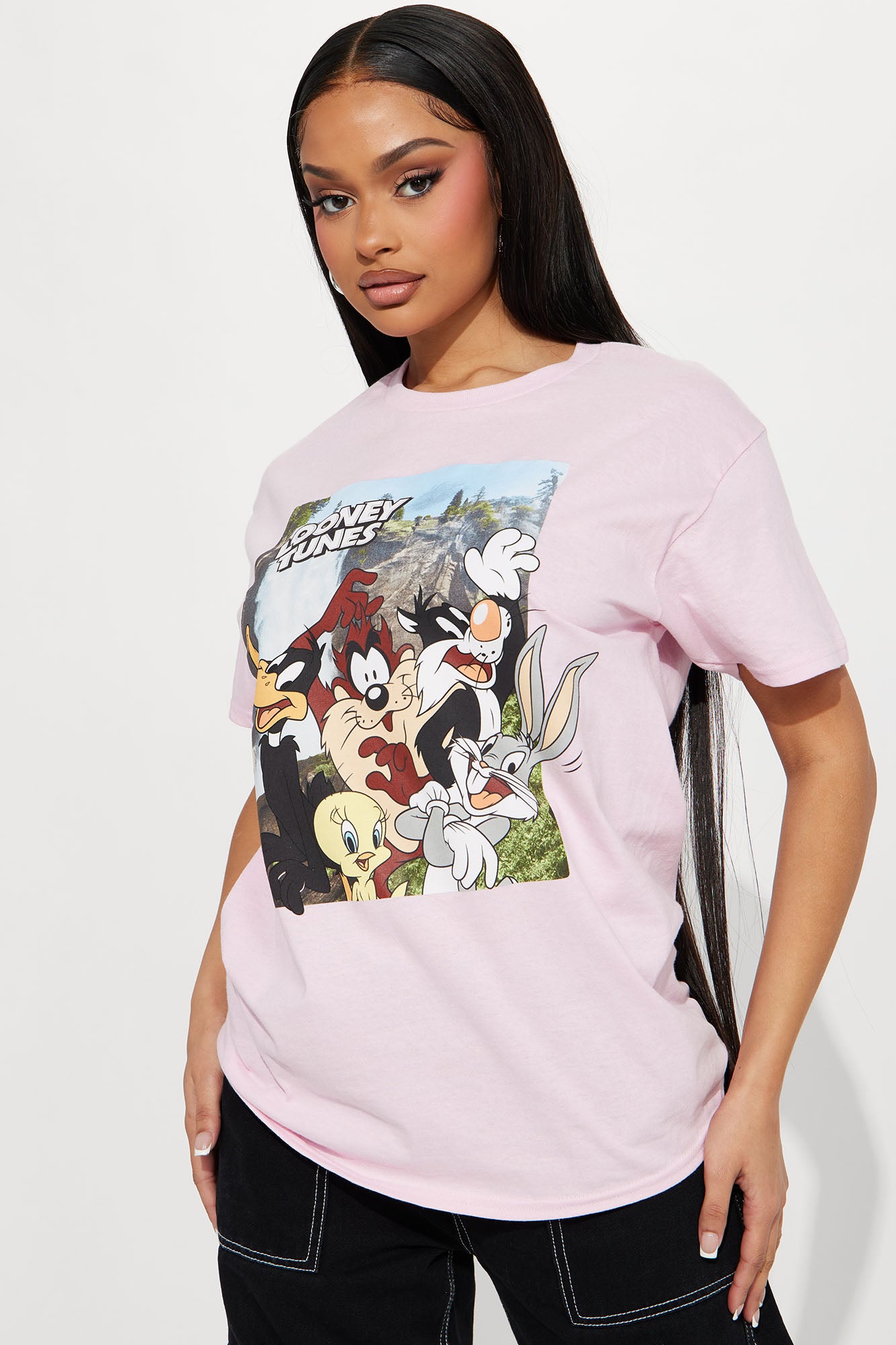 Pink looney tunes shirt sales