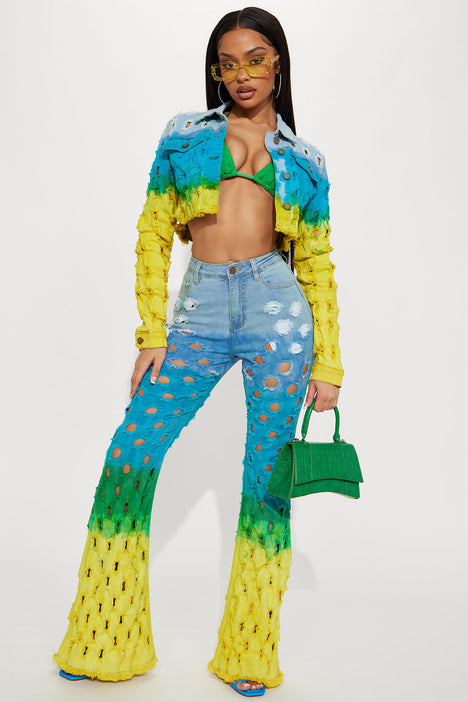 Flare clearance tie dye