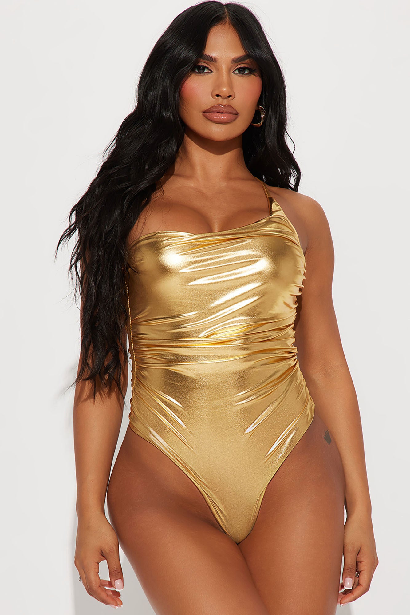 Gold bodysuit sales