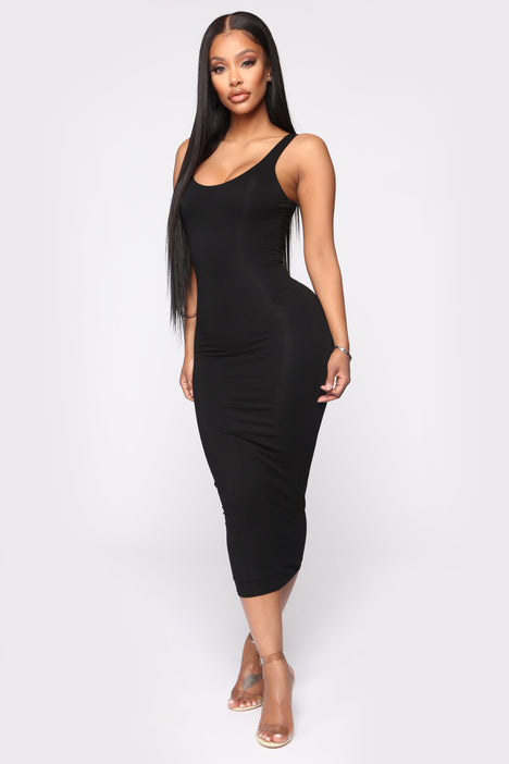 Your Needs Met Dress Black