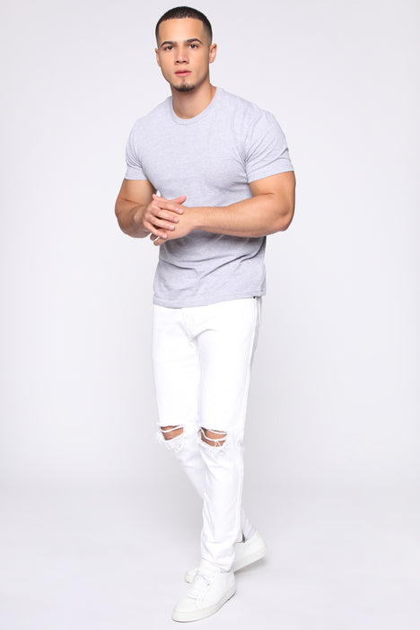 White jeans store fashion nova