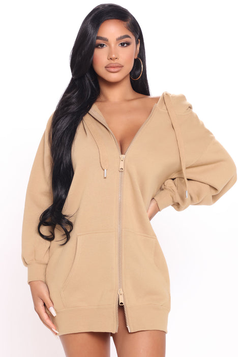 Sweatshirt dress cheap fashion nova