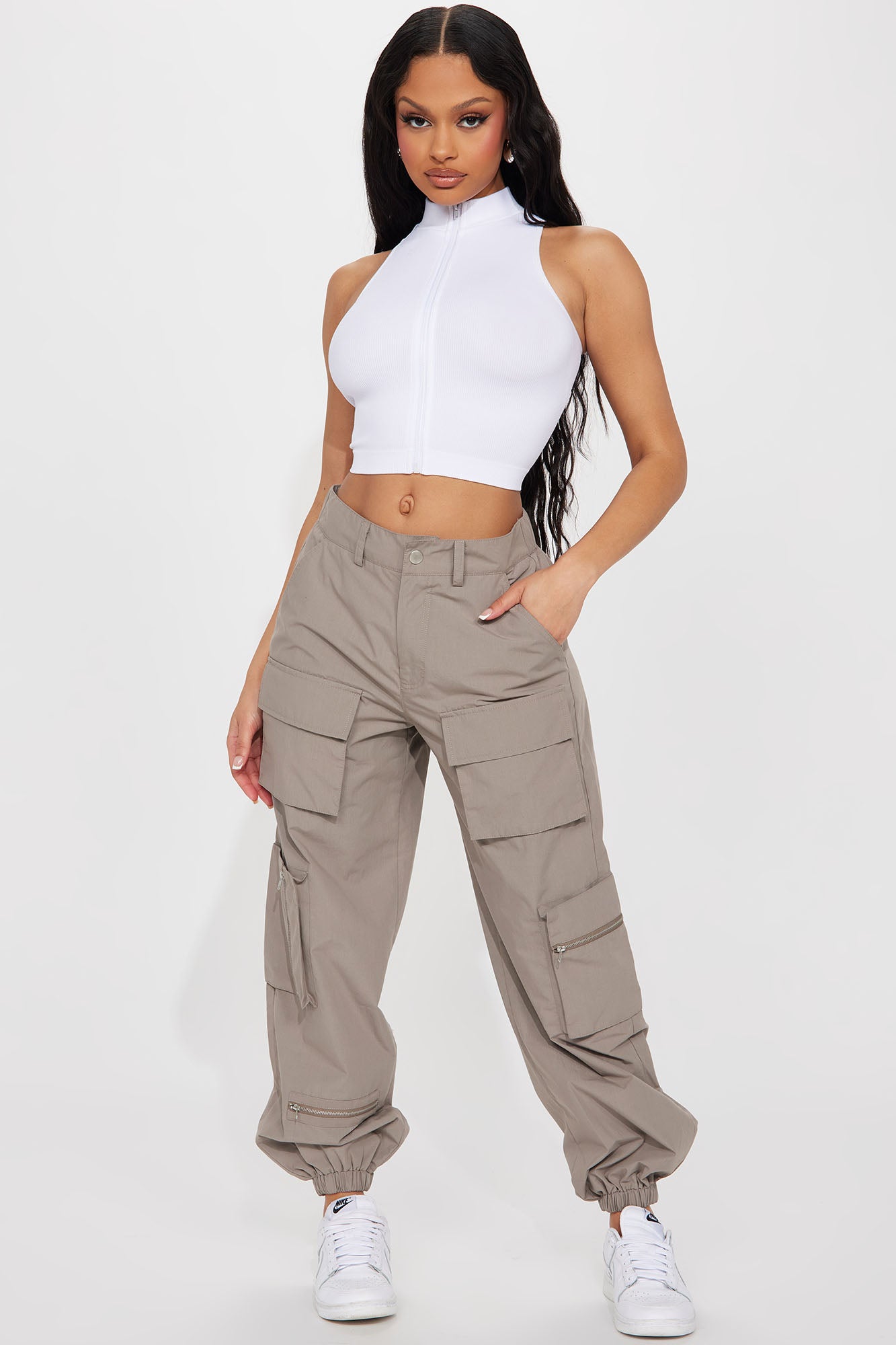 Fashion nova store cargo joggers